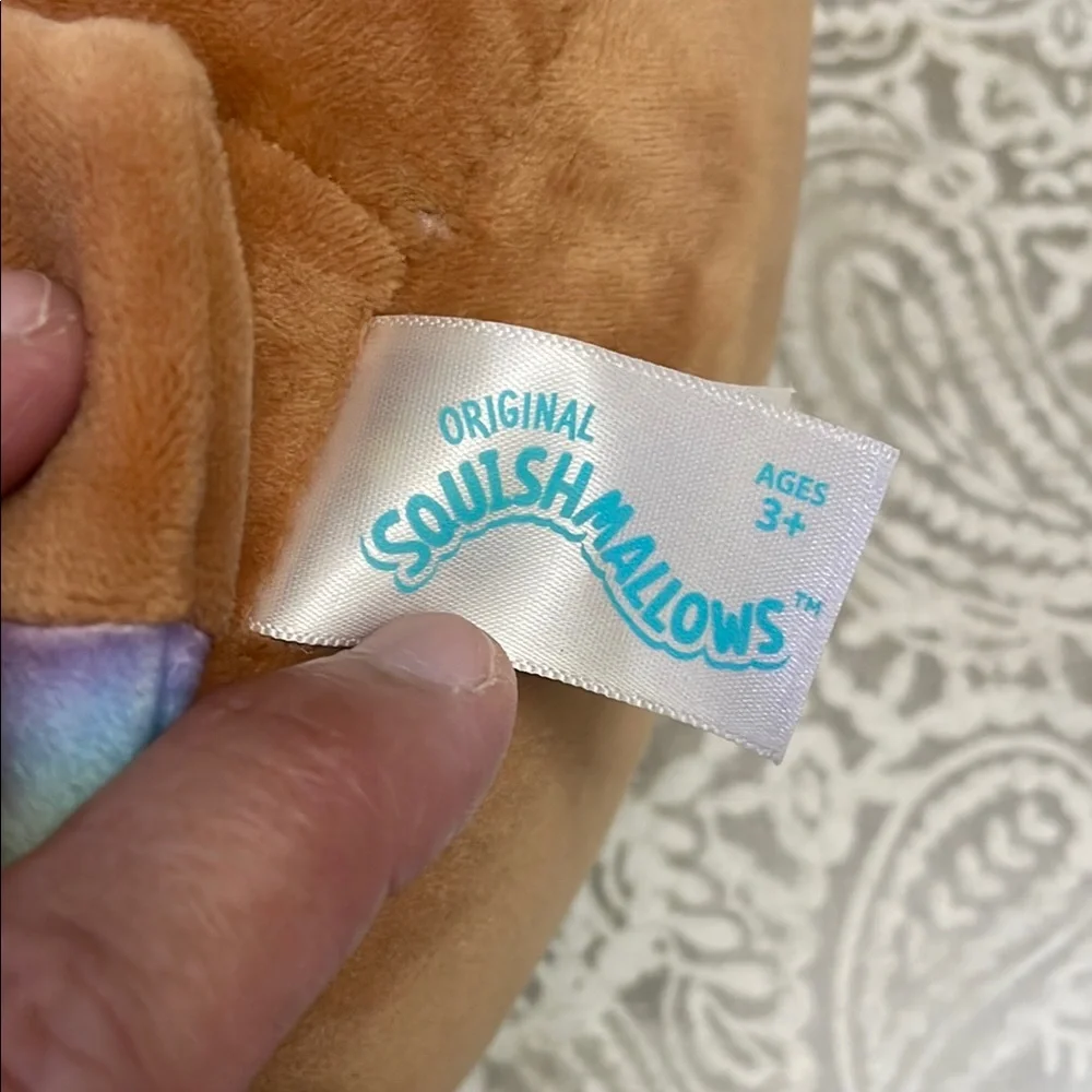 Squishmallows‎ 7.5” Griella Brown Rainbow Spot Cow Release 2022 Kellytoy